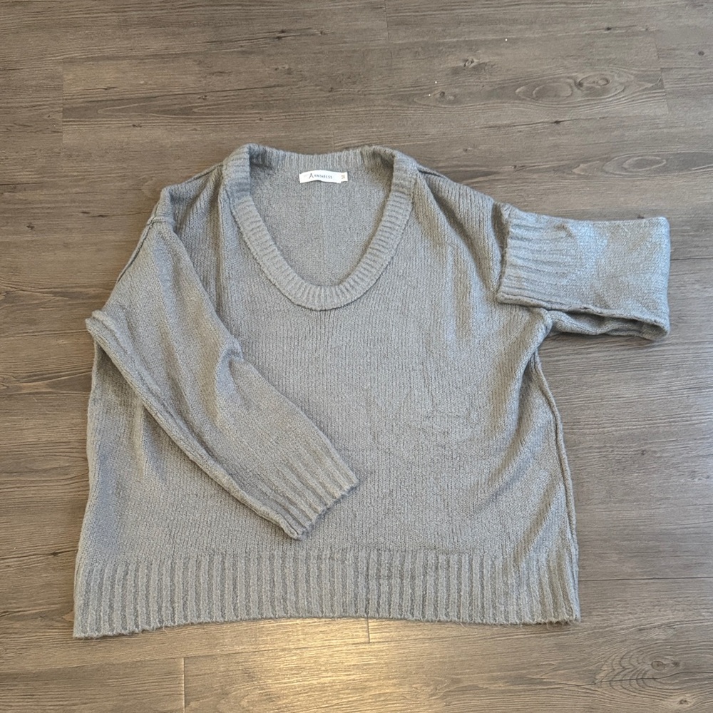 Gray Oversized Women's Sweater